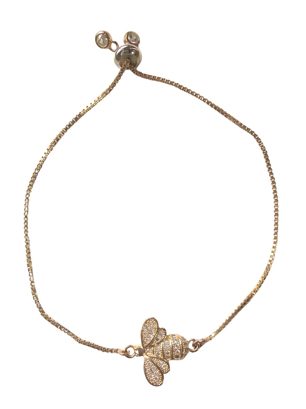 GOLD TONE Bee Bracelet